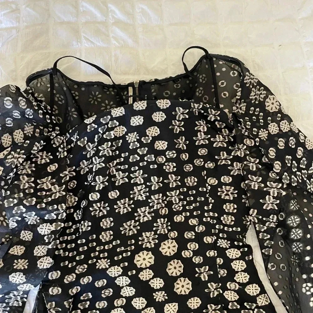 Roland Mouret Meedstead blossom Fils coupe mini dress - Picture 7 of 16